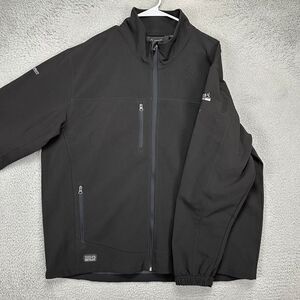 DDX Full Zip Jacket Adults 2XL Dri Duck Black Fleece Lined Softshell Stretch Men